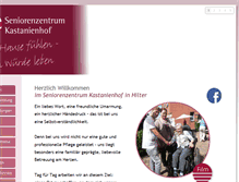 Tablet Screenshot of kastanienhof-hilter.de